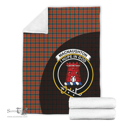 Scottish MacNaughton Ancient Clan Tartan Blanket - Wave Style Scottish Plaid Tartan Plaid