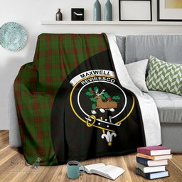 Scottish Maxwell Hunting Clan Tartan Blanket - Wave Style Scottish Plaid Tartan Plaid