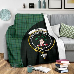 Scottish Ross Hunting Ancient Clan Tartan Blanket - Wave Style Scottish Plaid Tartan Plaid