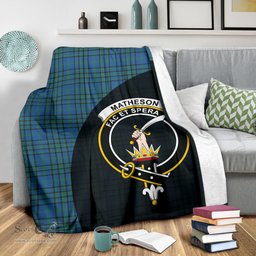 Scottish Matheson Hunting Ancient Clan Tartan Blanket - Wave Style Scottish Plaid Tartan Plaid