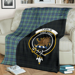 Scottish Leslie Hunting Ancient Clan Tartan Blanket - Wave Style Scottish Plaid Tartan Plaid