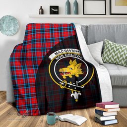 Scottish MacTavish Modern Clan Tartan Blanket - Wave Style Scottish Plaid Tartan Plaid