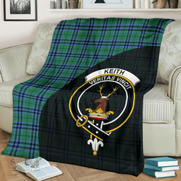 Scottish Keith Ancient Clan Tartan Blanket - Wave Style Scottish Plaid Tartan Plaid