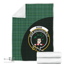 Scottish Ross Hunting Ancient Clan Tartan Blanket - Wave Style Scottish Plaid Tartan Plaid