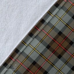 Scottish MacLeod of Harris Weathered Clan Tartan Blanket - Wave Style Scottish Plaid Tartan Plaid