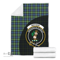 Scottish Watson Ancient Clan Tartan Blanket - Wave Style Scottish Plaid Tartan Plaid