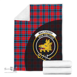 Scottish MacTavish Modern Clan Tartan Blanket - Wave Style Scottish Plaid Tartan Plaid