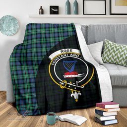 Scottish Rose Hunting Ancient Clan Tartan Blanket - Wave Style Scottish Plaid Tartan Plaid