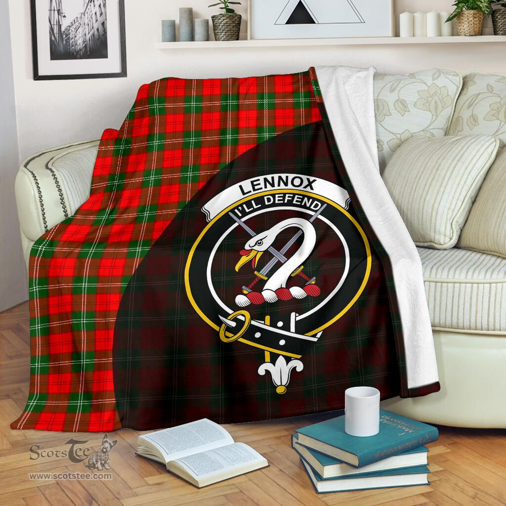 Scottish Lennox Modern Clan Tartan Blanket - Wave Style Scottish Plaid Tartan Plaid