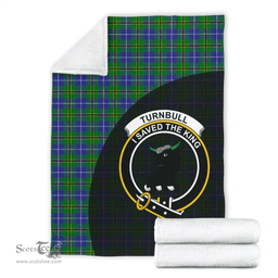 Scottish Turnbull Hunting Clan Tartan Blanket - Wave Style Scottish Plaid Tartan Plaid