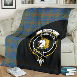 Scottish Stewart of Appin Hunting Ancient Clan Tartan Blanket - Wave Style Scottish Plaid Tartan Plaid