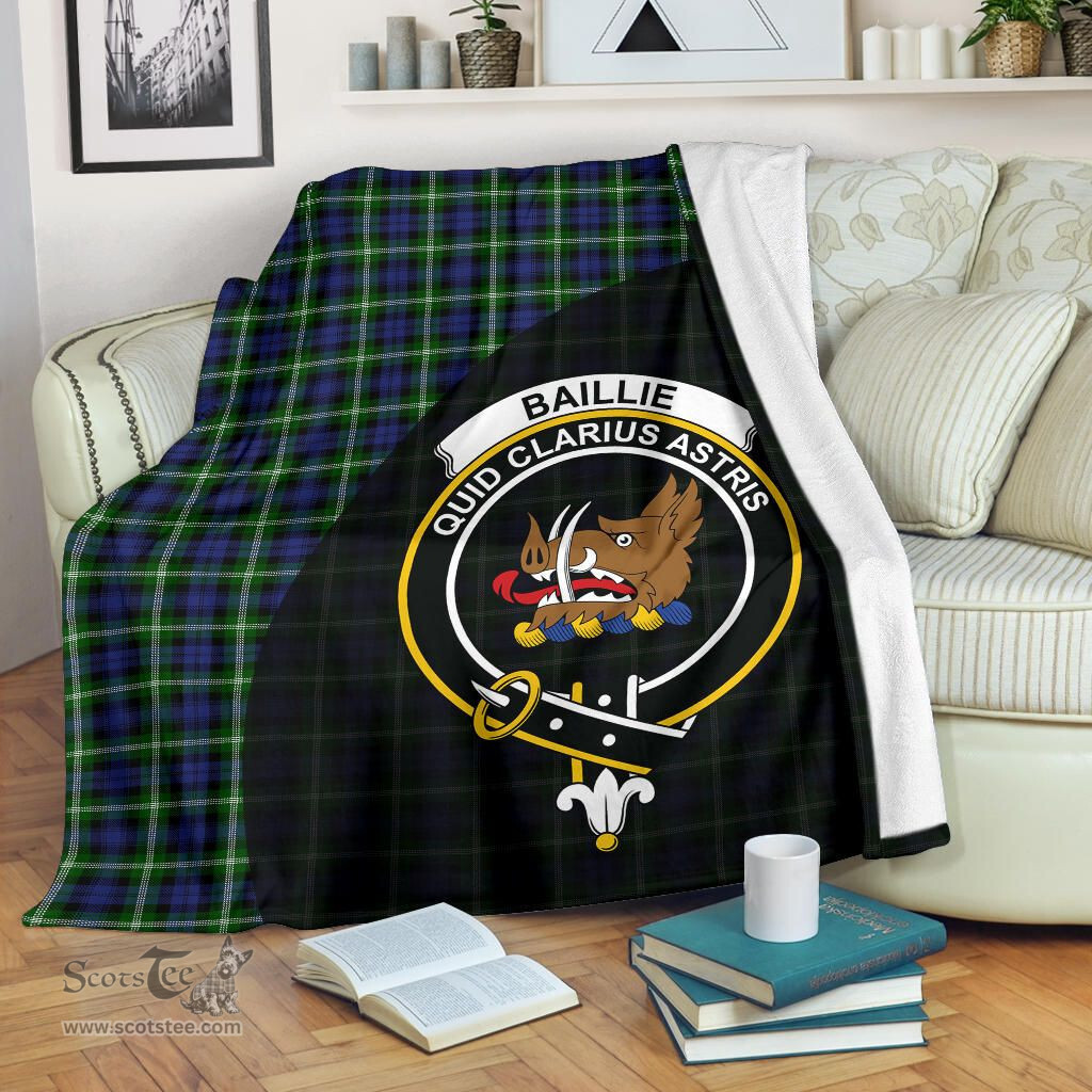 Scottish Baillie Modern Clan Tartan Blanket - Wave Style Scottish Plaid Tartan Plaid