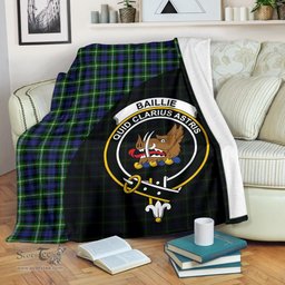 Scottish Baillie Modern Clan Tartan Blanket - Wave Style Scottish Plaid Tartan Plaid