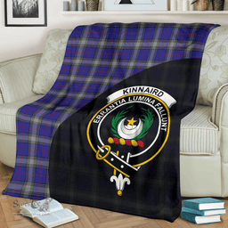Scottish Kinnaird Clan Tartan Blanket - Wave Style Scottish Plaid Tartan Plaid