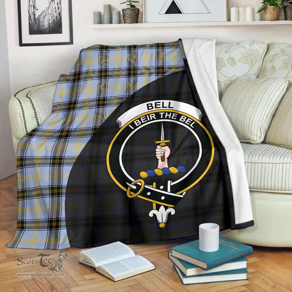 Scottish Bell of the Borders Clan Tartan Blanket - Wave Style Scottish Plaid Tartan Plaid
