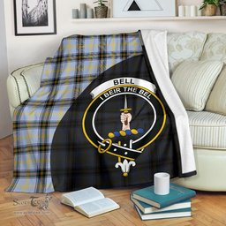 Scottish Bell of the Borders Clan Tartan Blanket - Wave Style Scottish Plaid Tartan Plaid