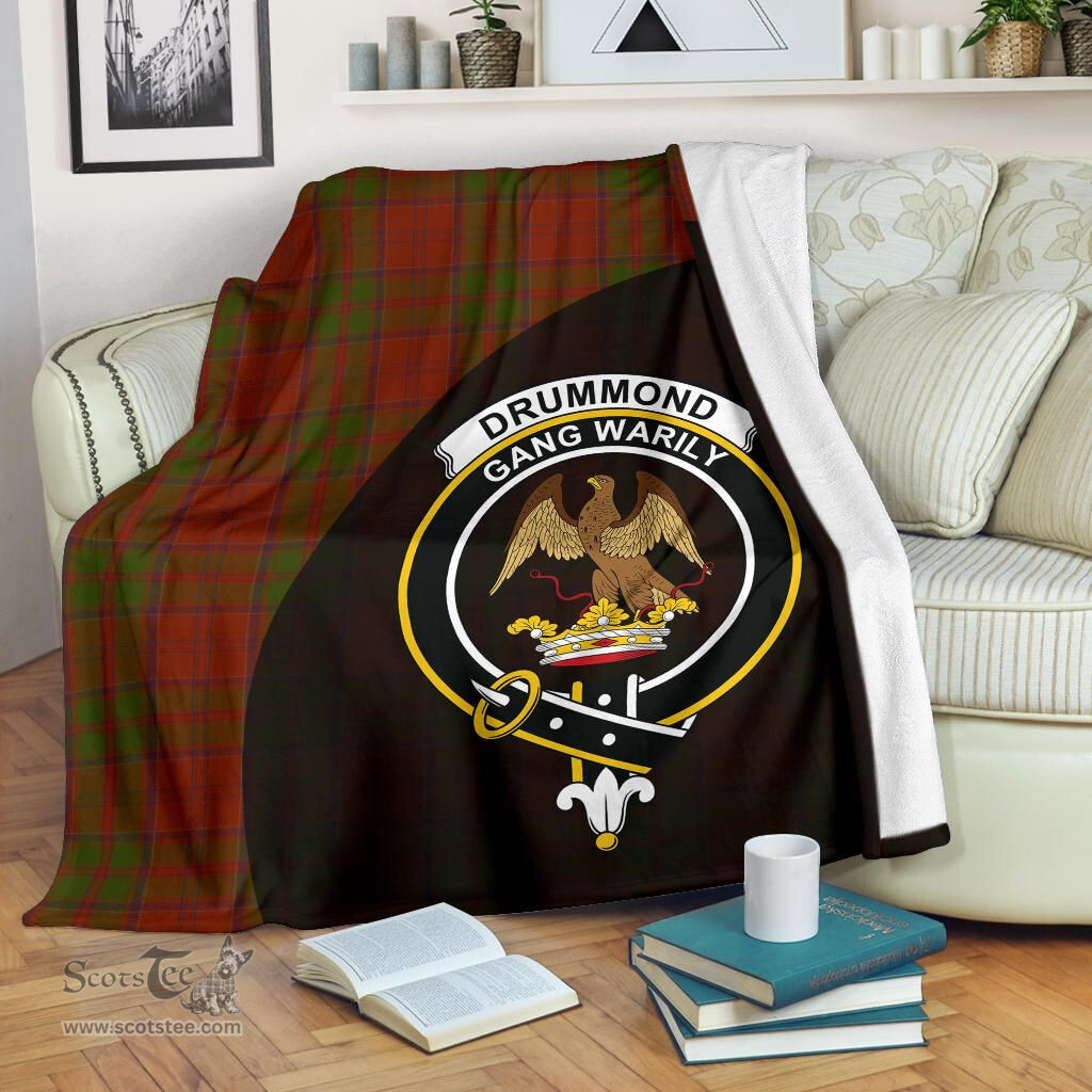 Scottish Drummond Clan Clan Tartan Blanket - Wave Style Scottish Plaid Tartan Plaid