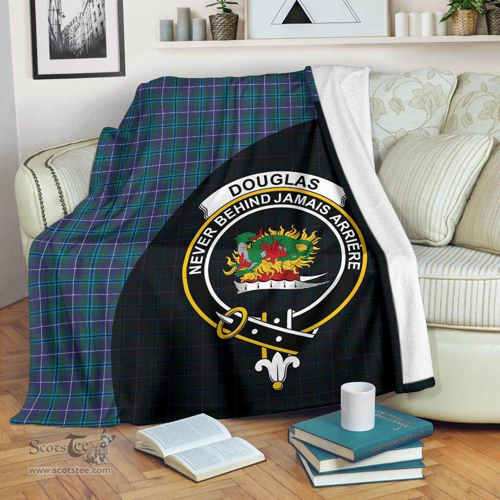 Scottish Douglas Modern Clan Tartan Blanket - Wave Style Scottish Plaid Tartan Plaid