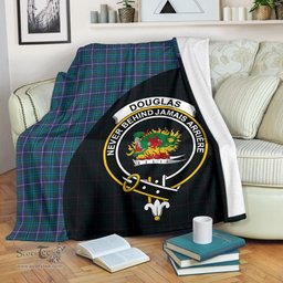 Scottish Douglas Modern Clan Tartan Blanket - Wave Style Scottish Plaid Tartan Plaid