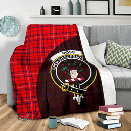 Scottish Rose Modern Clan Tartan Blanket - Wave Style Scottish Plaid Tartan Plaid