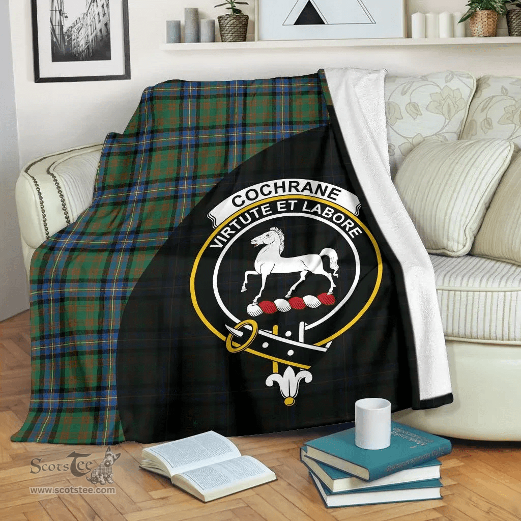 Scottish Cochrane Ancient Clan Tartan Blanket - Wave Style Scottish Plaid Tartan Plaid