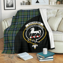 Scottish Cochrane Ancient Clan Tartan Blanket - Wave Style Scottish Plaid Tartan Plaid