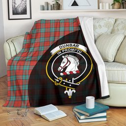 Scottish Dunbar Ancient Clan Tartan Blanket - Wave Style Scottish Plaid Tartan Plaid