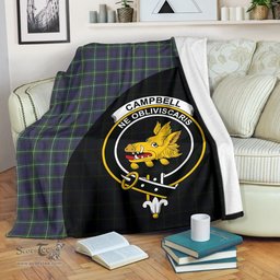 Scottish Campbell Argyll Modern Clan Tartan Blanket - Wave Style Scottish Plaid Tartan Plaid