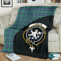 Scottish Inglis Ancient Clan Tartan Blanket - Wave Style Scottish Plaid Tartan Plaid