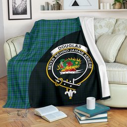Scottish Douglas Ancient Clan Tartan Blanket - Wave Style Scottish Plaid Tartan Plaid