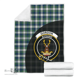 Scottish Gordon Dress Ancient Clan Tartan Blanket - Wave Style Scottish Plaid Tartan Plaid
