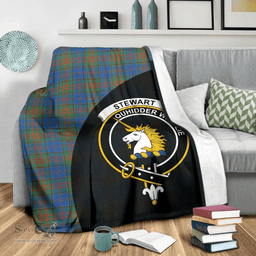 Scottish Stewart of Appin Hunting Ancient Clan Tartan Blanket - Wave Style Scottish Plaid Tartan Plaid