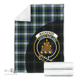 Scottish MacKenzie Dress Clan Tartan Blanket - Wave Style Scottish Plaid Tartan Plaid