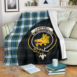 Scottish Campbell Dress Ancient Clan Tartan Blanket - Wave Style Scottish Plaid Tartan Plaid