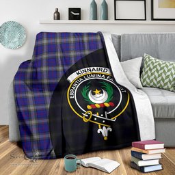 Scottish Kinnaird Clan Tartan Blanket - Wave Style Scottish Plaid Tartan Plaid