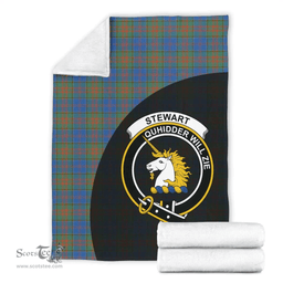 Scottish Stewart of Appin Hunting Ancient Clan Tartan Blanket - Wave Style Scottish Plaid Tartan Plaid