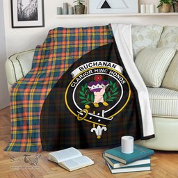 Scottish Buchanan Ancient Clan Tartan Blanket - Wave Style Scottish Plaid Tartan Plaid
