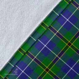 Scottish Turnbull Hunting Clan Tartan Blanket - Wave Style Scottish Plaid Tartan Plaid