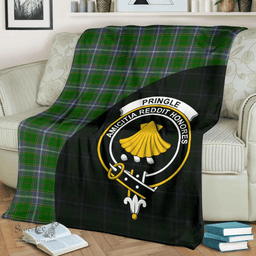 Scottish Pringle Clan Tartan Blanket - Wave Style Scottish Plaid Tartan Plaid