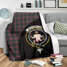 Scottish MacFarlane Hunting Modern Clan Tartan Blanket - Wave Style Scottish Plaid Tartan Plaid