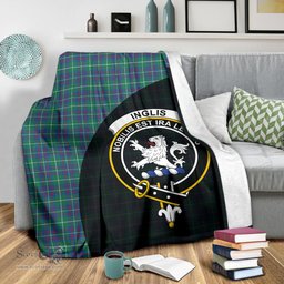 Scottish Inglis Ancient Clan Tartan Blanket - Wave Style Scottish Plaid Tartan Plaid