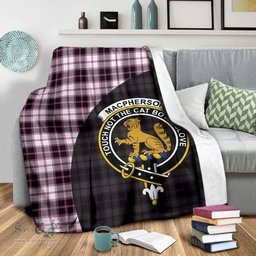 Scottish MacPherson Hunting Modern Clan Tartan Blanket - Wave Style Scottish Plaid Tartan Plaid