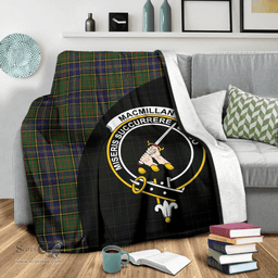 Scottish MacMillan Hunting Modern Clan Tartan Blanket - Wave Style Scottish Plaid Tartan Plaid