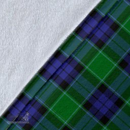 Scottish Graham of Menteith Modern Clan Tartan Blanket - Wave Style Scottish Plaid Tartan Plaid