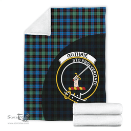 Scottish Guthrie Ancient Clan Tartan Blanket - Wave Style Scottish Plaid Tartan Plaid