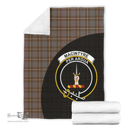 Scottish MacIntyre Hunting Weathered Clan Tartan Blanket - Wave Style Scottish Plaid Tartan Plaid