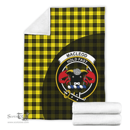 Scottish MacLeod of Lewis Modern Clan Tartan Blanket - Wave Style Scottish Plaid Tartan Plaid