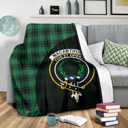 Scottish MacArthur Ancient Clan Tartan Blanket - Wave Style Scottish Plaid Tartan Plaid