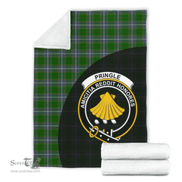 Scottish Pringle Clan Tartan Blanket - Wave Style Scottish Plaid Tartan Plaid