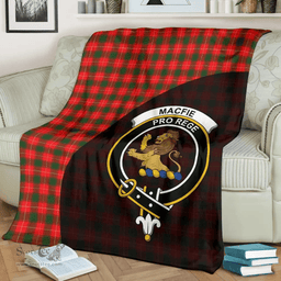 Scottish MacFie Clan Tartan Blanket - Wave Style Scottish Plaid Tartan Plaid